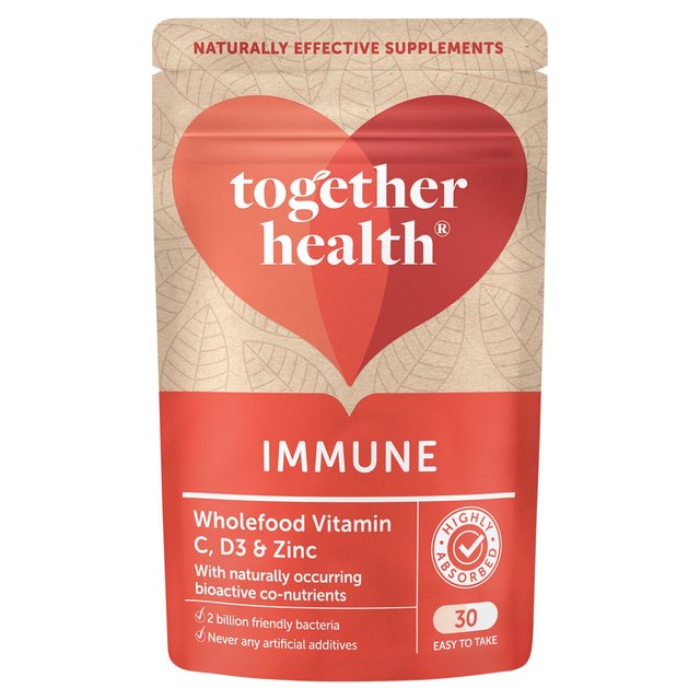 Together Immune Vitamin C, Zinc & Selenium Vegetable Capsules, 30 Per Pack