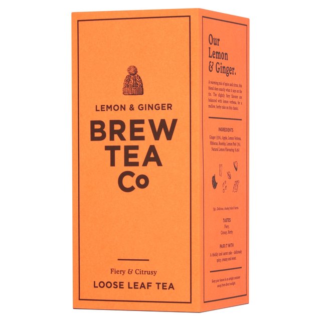 Brew Tea Co Lemon & Ginger Loose Leaf Tea, 113g