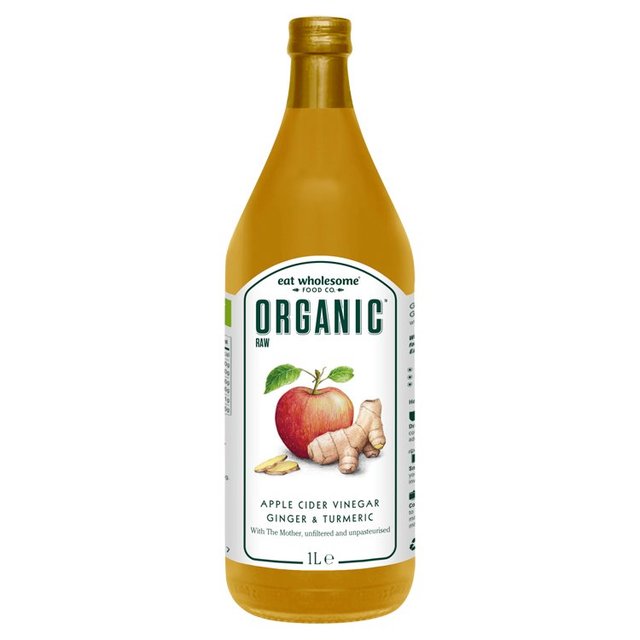 Eat Wholesome Organic Ginger & Turmeric Raw Apple Cider Vinegar, 1L