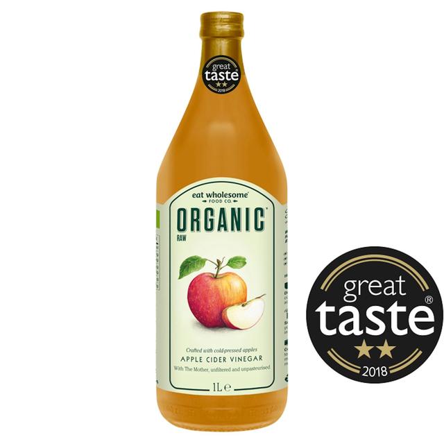 Eat Wholesome Organic Raw Apple Cider Vinegar With Mother, 1L