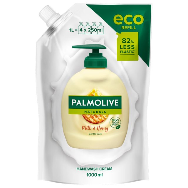 Palmolive Milk & Honey Liquid Hand Soap Doy Pack, 1L