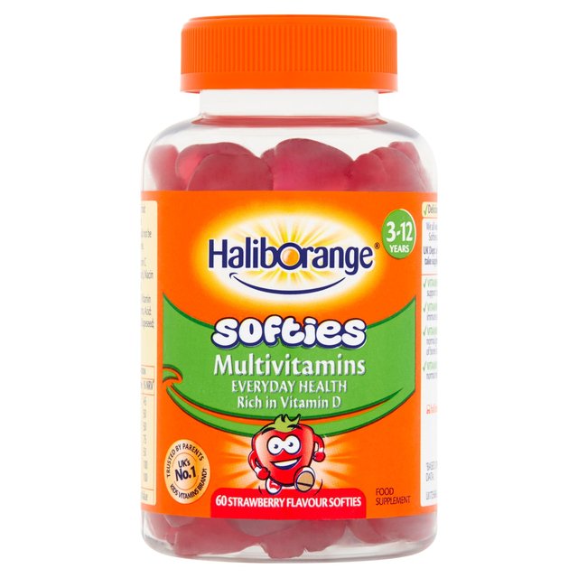 Haliborange Kid’s Softies Multivitamins Strawberry Gummies 3-12 Years