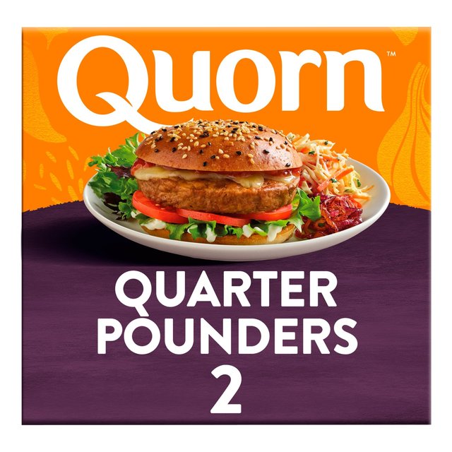 Quorn Vegetarian 2 Quarter Pounders, 227g