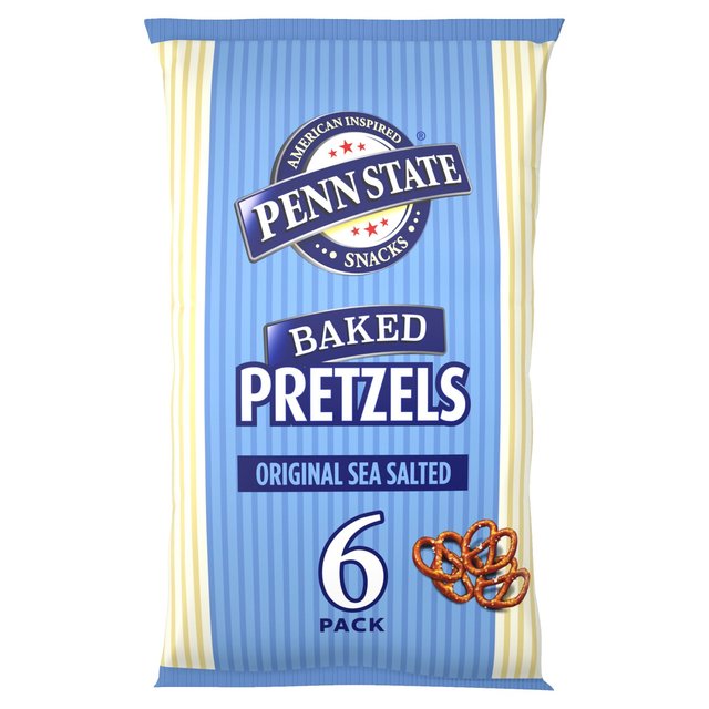 Penn State Sea Salted Multipack Pretzels, 6 x 22g