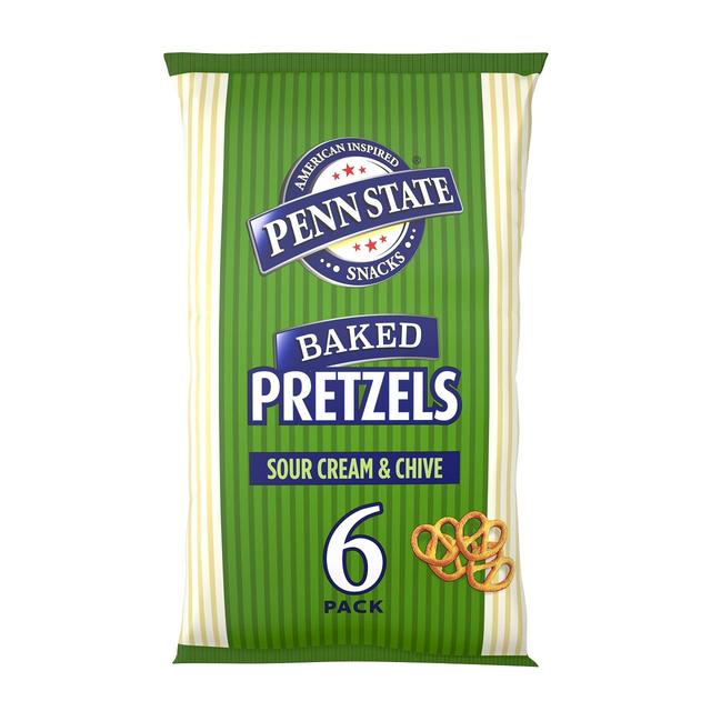 Penn State Sour Cream & Chive Multipack Pretzels 6 Pack, 6 x 22g