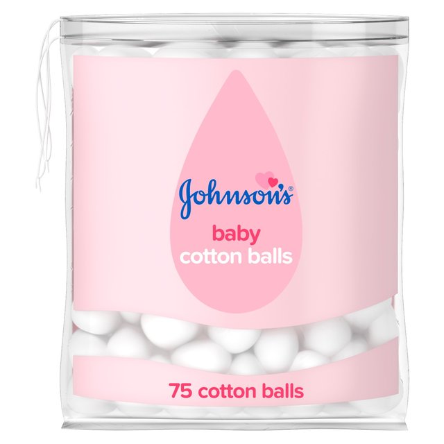 Johnson’s Baby Cotton Balls, 75 Per Pack