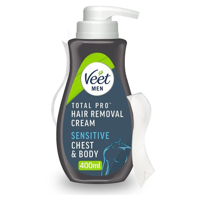 Veet Men Hair Removal Cream Chest & Body Sensitive, 400ml