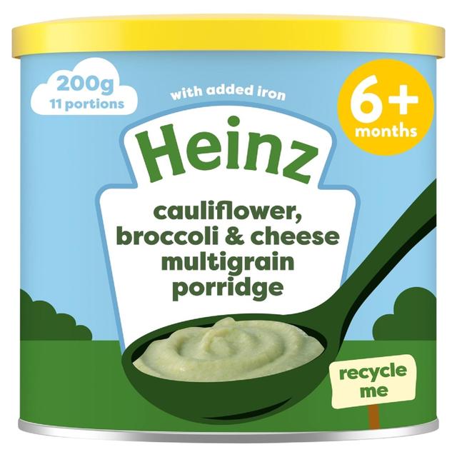 Heinz First Steps Baby Porridge With Cauliflower, Broccoli & Cheese 6 Mth+, 200g