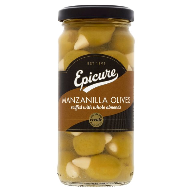 Epicure Manzanilla Olives Stuffed With Almonds, 240g