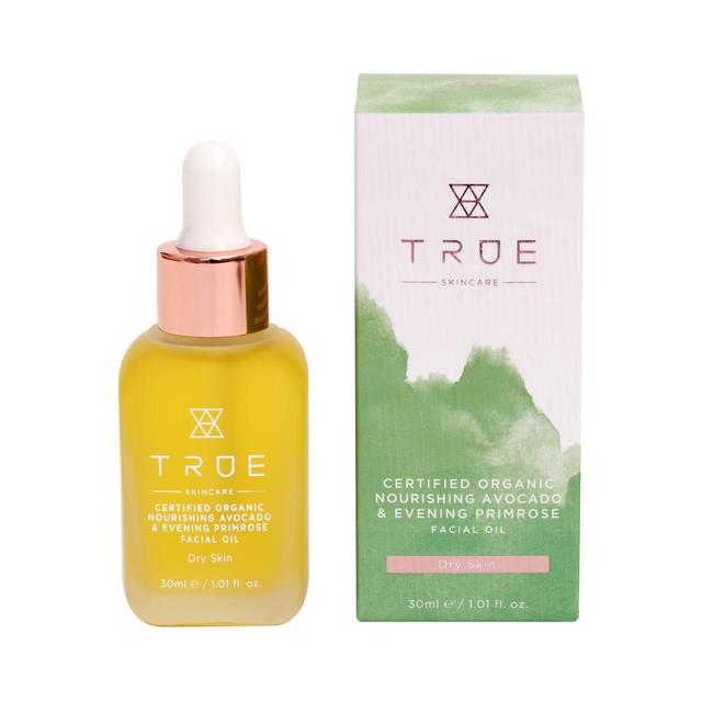 True Skincare Organic Nourishing Facial Oil, Avocado & Evening Primrose, 30ml