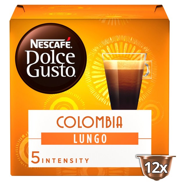 Dolce Gusto Nescafe Colombia Sierra Nevada Lungo Coffee Pods, 12 Per Pack