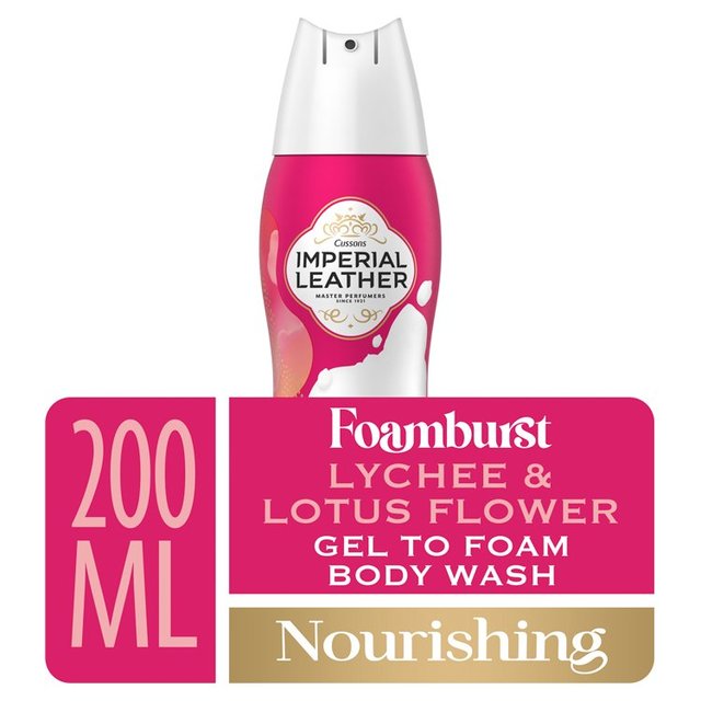 Imperial Leather Nourishing Foamburst Lychee and Lotus Flower, 200ml