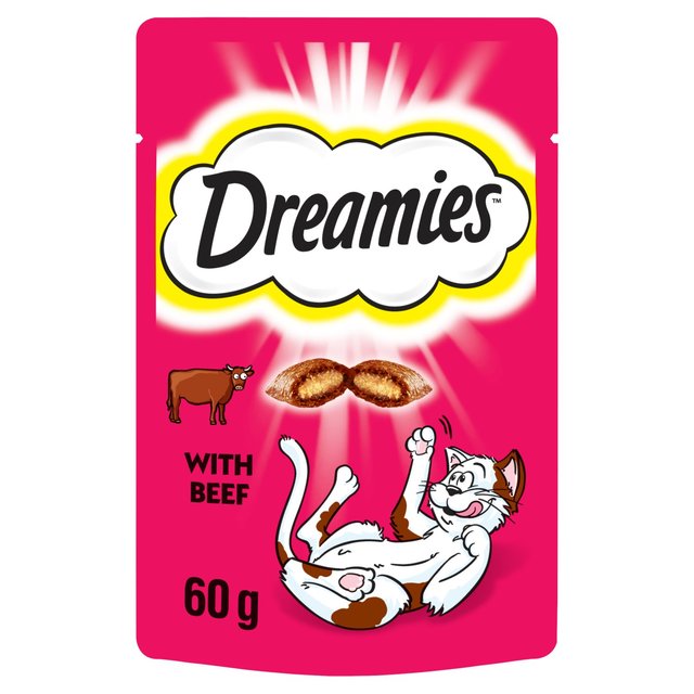 Dreamies Cat Treat Biscuits With Beef, 60g