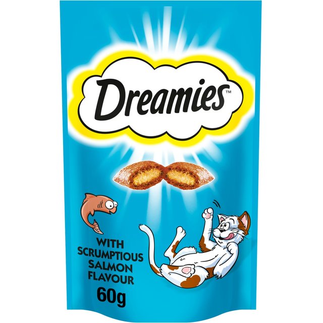 Dreamies Cat Treat Biscuits With Salmon, 60g