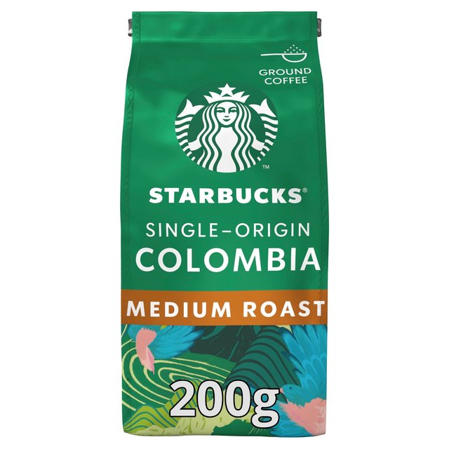 Starbucks Colombia, Medium Roast, Ground Coffee, 200g