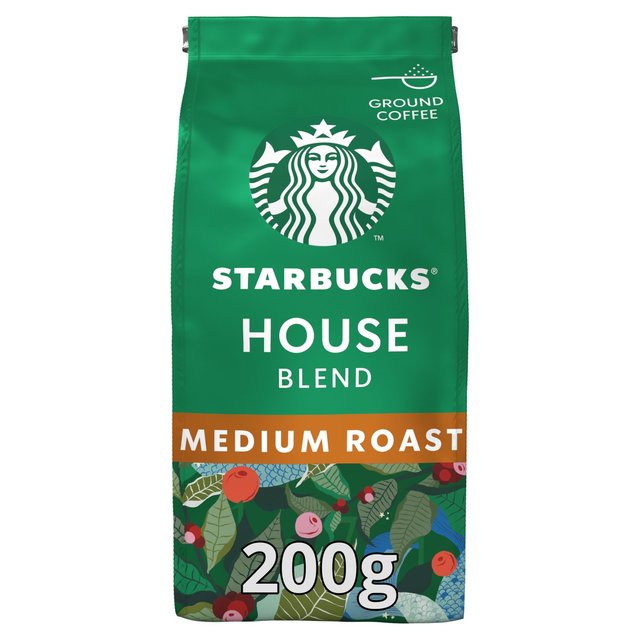 Starbucks House Blend, Medium Roast, Ground Coffee, 200g