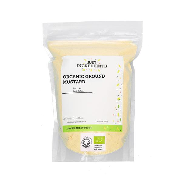 JustIngredients Organic Ground Mustard, 100g