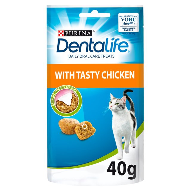 Dentalife Cat Dental Treat Chicken, 40g