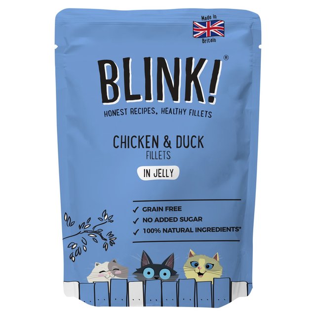 Blink Chicken & Duck Fillets Wet Cat Food Pouch, 85g