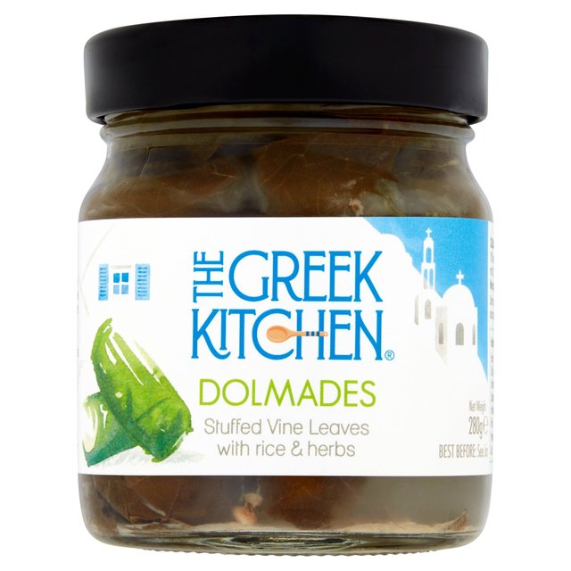 The Greek Kitchen Dolmades, Stuffed Vine Leaves With Rice & Herbs, 280g