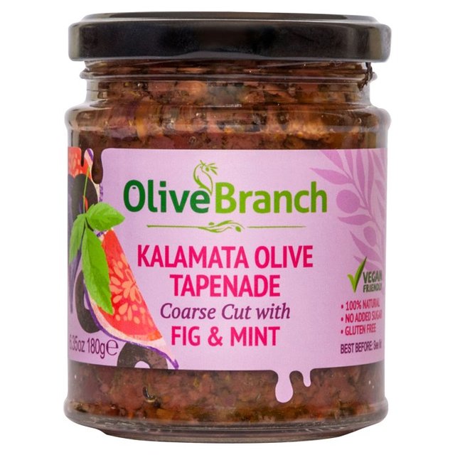 Olive Branch Kalamata Olive Tapenade With Fig & Mint, 180g