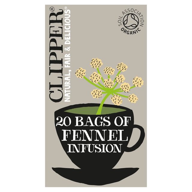 Clipper Organic Fennel Tea Bags, 20 Per Pack