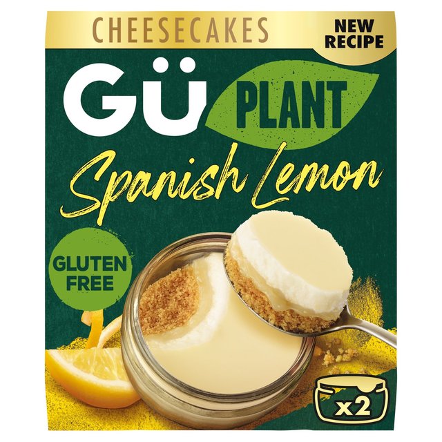 Gu Plant Spanish Lemon Cheesecake Dessert, 2 x 92g