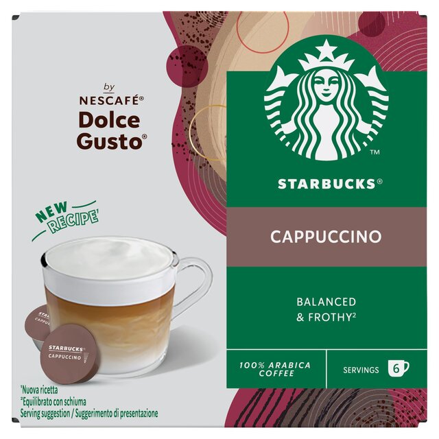 STARBUCKS Cappuccino Coffee Pods by NESCAFE Dolce Gusto Ocado