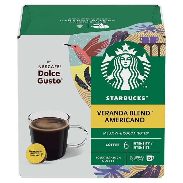 Starbucks Veranda Coffee Pods by Nescafe Dolce Gusto, 12 Per Pack
