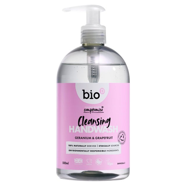 Bio-D Eco Geranium Sanitising Hand Wash, 500ml