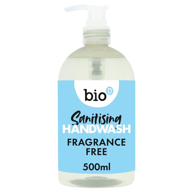 Bio-D Eco Fragrance Free Sanitising Hand Wash, 500ml
