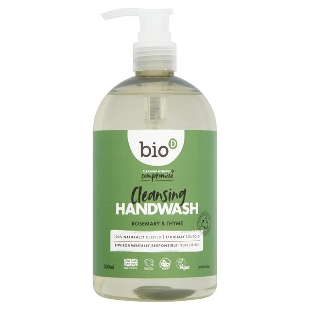 Bio-D Eco Rosemary & Thyme Sanitising Hand Wash, 500ml