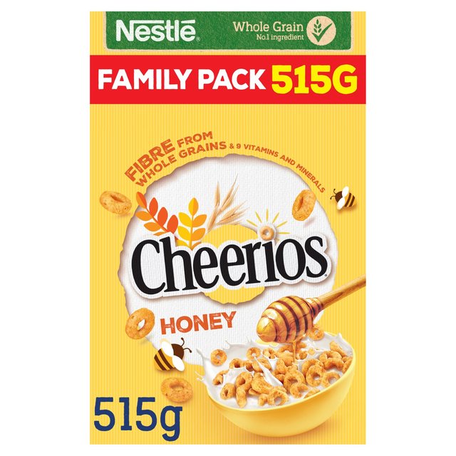 Nestle Cheerios Honey Cereal, 515g