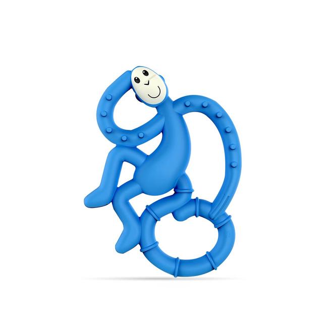 Matchstick Monkey Mini Monkey Teether, Blue, 10cm