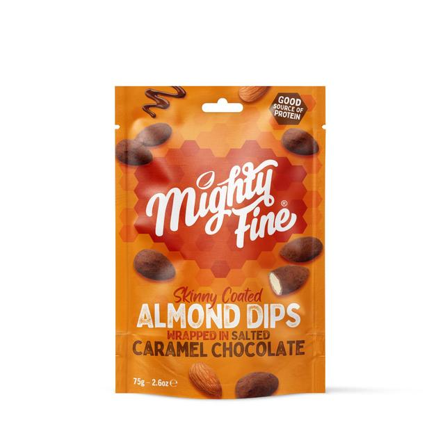 Mighty Fine Salted Caramel Almond Dips, 75g