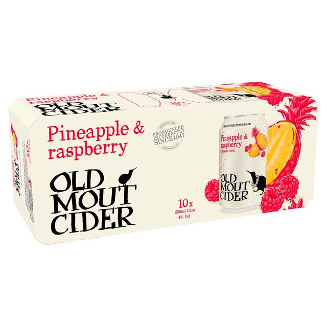 Old Mout Pineapple & Raspberry Chilled to Door, 10 x 330ml