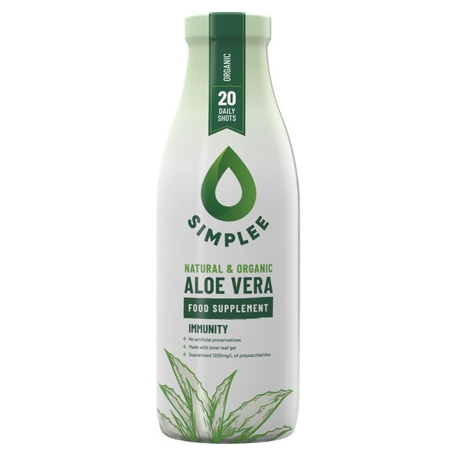 Simplee Aloe Natural & Organic Aloe Vera Juice Plain, 1000ml