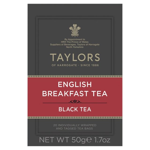 Taylors English Breakfast Teabags, 20 Per Pack