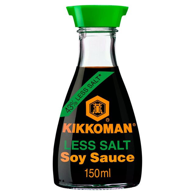 Kikkoman Less Salt Soy Sauce, 150ml