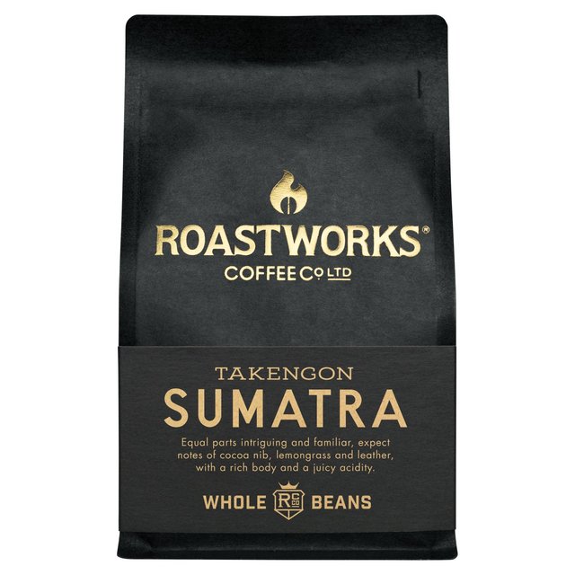 Roastworks Sumatra Whole Bean Coffee, 200g