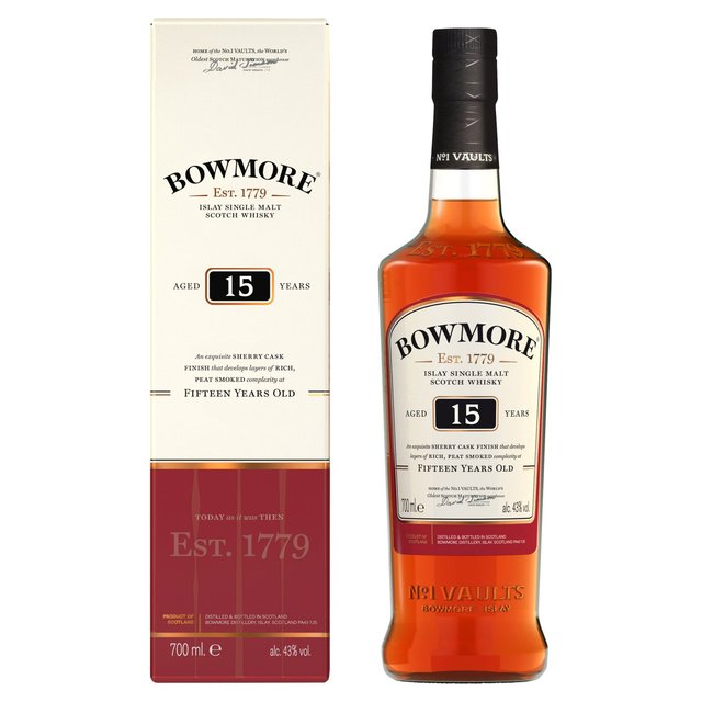 Bowmore 15 Year Old Single Malt Scotch Whisky, 70cl
