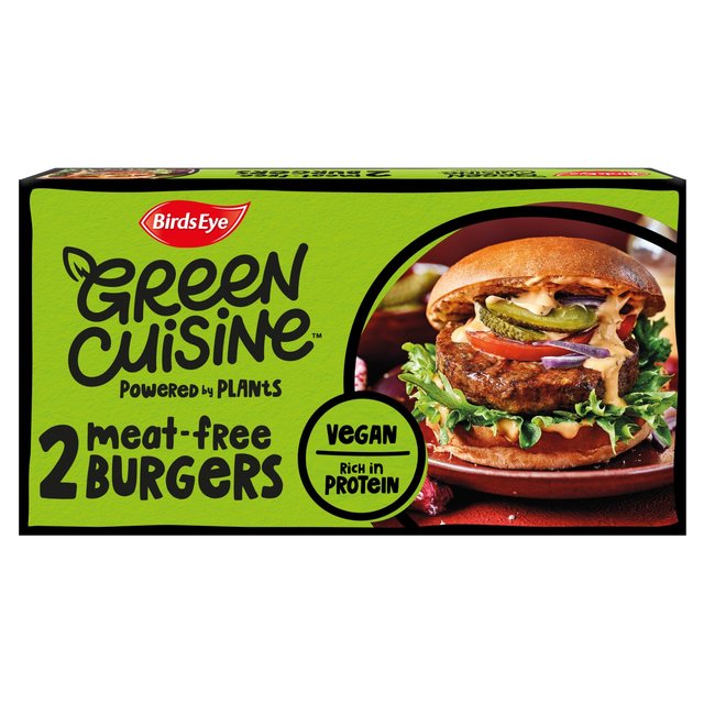 Birds Eye 2 Green Cuisine Vegan Burgers, 200g