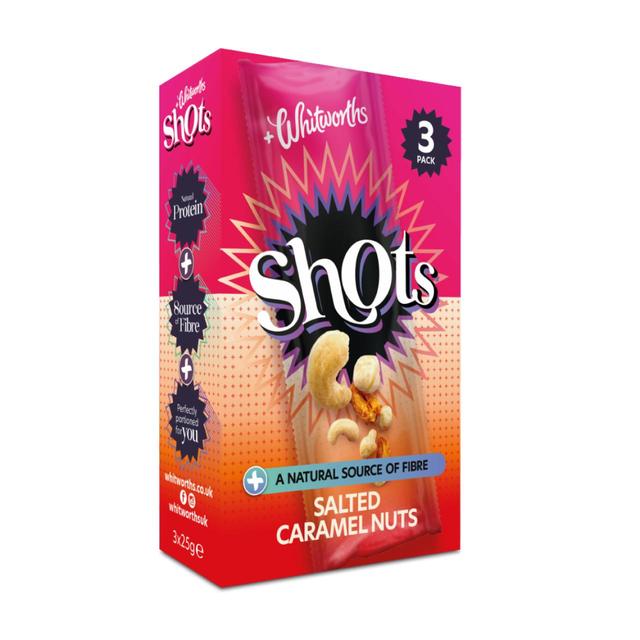 Whitworths Shots Pack Salted Caramel, 3 per Pack