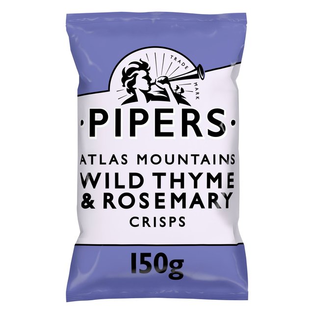Pipers Atlas Mountains Wild Thyme & Rosemary Sharing Bag Crisps, 150g
