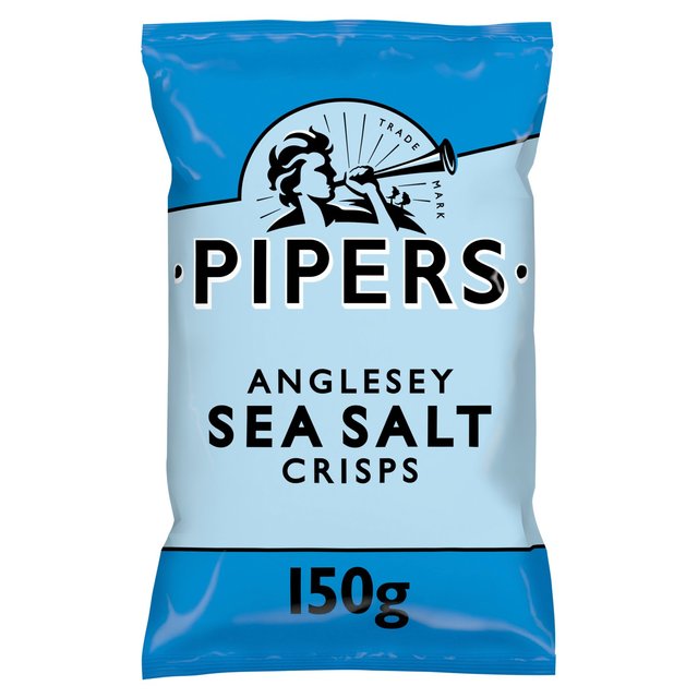 Pipers Anglesey Sea Salt Sharing Bag Crisps, 150g