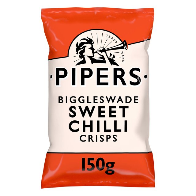 Pipers Biggleswade Sweet Chilli Sharing Bag Crisps, 150g