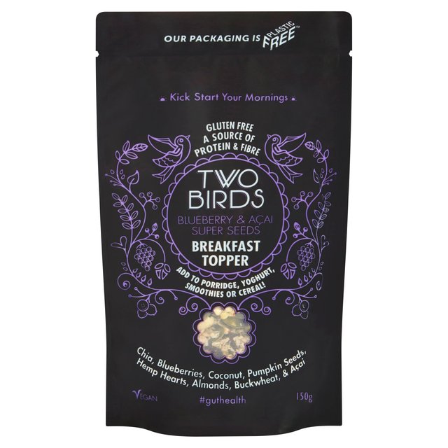 Two Birds Cereals Blueberry & Acai Super Seeds Breakfast Topper, 150g