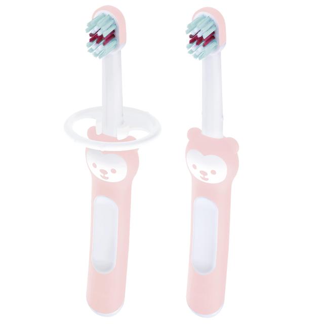 MAM Baby Brush Double Pack With Safety Shield, 2 Per Pack