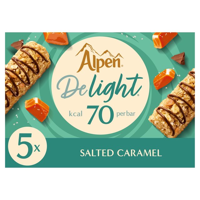 Alpen Light Cereal Bars Salted Caramel, 5 x 19g