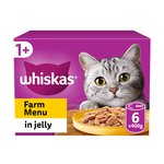 WHISKAS 1+ Cat Tins Farm Menu in Jelly